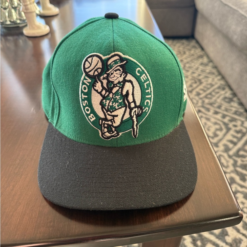Mitchell & Ness Boston Celtics Green and Black Hat